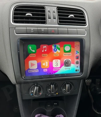 For VW Polo 2009-2013 9" Apple Carplay Android 13.0 Stereo Head Unit GPS Sat Nav - Image 1 of 4