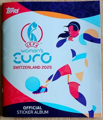 005-M🎃⚽TOPPS 🟠WOMEN - EURO 25 🟠 GLUED COMPLETE ALBUM WITH SMALL BLEMISH⚽🎃 - Image 1 of 4