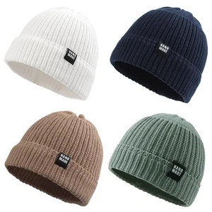 Simple Knitted Baby Beanie Hip-Hop Boys Winter Hat Toddler Kids Bonnet for Gi... - Picture 1 of 7
