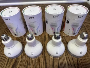 LIFX Color BR30 Smart LED Bulb  - Pack of 4 (FOR PARTS ONLY - AS IS) - Picture 1 of 8