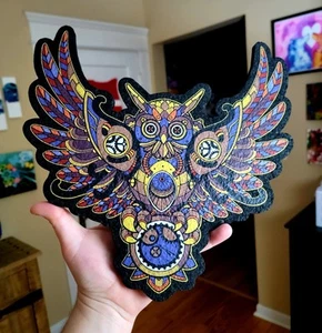 Conjuring Creations Time Keeper Owl 4:20 MoodMats Glass Accessory Protection Pad - Picture 1 of 4