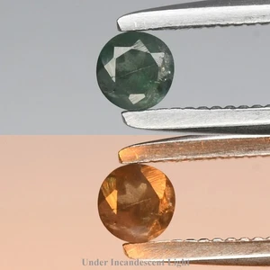 💎 0.11ct 3mm Round Natural Green Alexandrite - Russia Gemstone - Picture 1 of 6