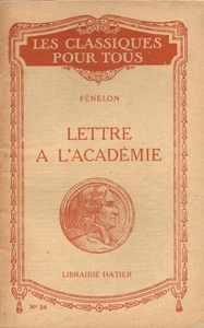 Lettre à l'académie | Fénélon | Bon état - Picture 1 of 1