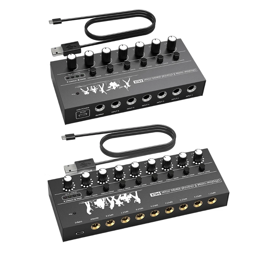 Line Mixer für Sub Mixing Audio Mixer tragbar professionell kompakt TRS Ausgang - Bild 1 von 1