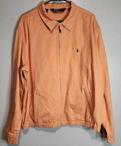 Polo Ralph Lauren Jacket XL Classic Bomber Vintage Bi-Swing Orange - Picture 1 of 9