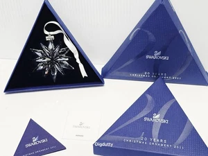 2011 Swarovski Crystal 3" Annual Christmas Holiday Ornament Box 1092037 - NEW - Picture 1 of 9