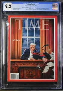 Donald Trump TIME Magazine February 10, 2025 CGC 9.2 Newsstand "He's Back" - Picture 1 of 2