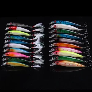 20pcs Artificial Fishing Lures Kit Mixed Size Larser Bait Swimbait 9cm/11cm - Picture 1 of 6