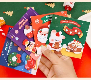 4pk Lindo Bloc de Notas Adhesivas de Navidad Rellenos de Bolsa de Medias de Navidad para Niños Niños - Imagen 1 de 9