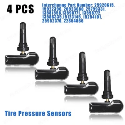 Sensores 4xTPMS para Cadillac SRX 2012-2016 - ajuste directo OEM repuesto Foto 1 de 4