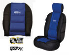 Daewoo Nexia Universal Race Sport Blue & Black Cushioned Front Seat Cover