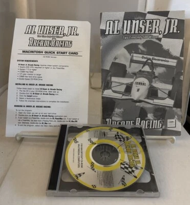 🔥 Al Unser, Jr. Arcade Racing - (Mac) CD/Manual + Alone In The Dark 3 👋🏼 - Image 1 of 3