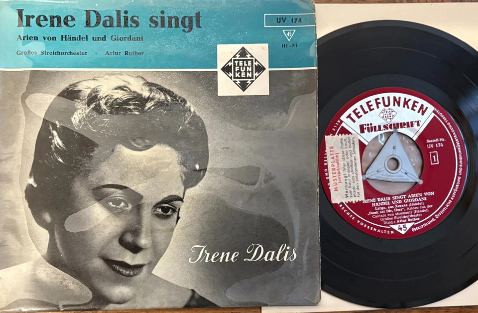 IRENE DALIS sings arias from HANDEL & GIODANI - ARTHUR ROTHER / TELEFUNKEN - Image 1 of 1
