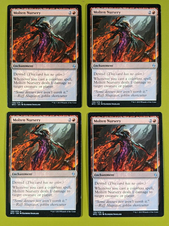 Molten Nursery x4 Battle for Zendikar 4x Playset Magic the Gathering MTG  - Image 1 of 1