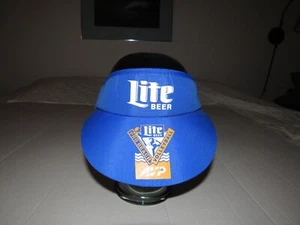 Vintage Miller Lite Beer Pro Beach Volleyball AVP Adjustable Visor Hat Cap - Picture 1 of 5