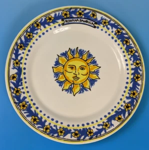 Romana Sambuca Sun Platter 13.5" Floral Blue Yellow Vintage 90s Plate - Picture 1 of 7