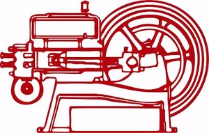 Hit and Miss Engine Tractor Farm Equipment Car Truck Window Vinyl Decal Sticker - Picture 1 of 3