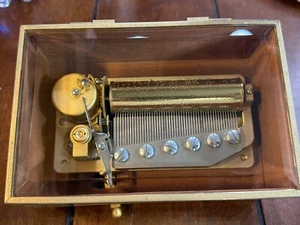 🔥ORPHEUS SANKYO Mirrored Music Box 50 note Absolutely Beautiful 🔥 - Picture 1 of 7