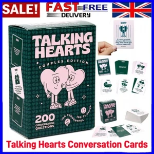 Talking Hearts Conversation Cards Couple Card Game for Date Nights Adventures - Picture 1 of 23