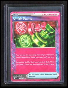 Unfair Stamp 165/167 Holo SV06: Twilight Masquerade Pokemon tcg CB-2-4-D-17 - Imagen 1 de 7