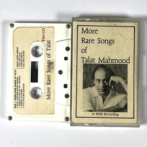 More Rare Songs of Talat Mahmood Scarce Cassette Tape Hindi Bollywood Tested - Foto 1 di 2