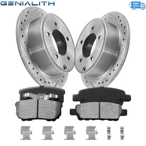262mm Rear Rotors + Brake Pads for Dodge Avenger Caliber Jeep Compass Chrysler - Picture 1 of 12