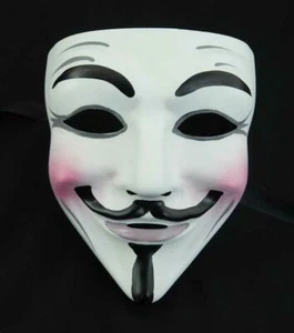 Venice Mask - Anonymous - Vendetta - Very Resistant - Hand Painted # 703 - Picture 1 of 5