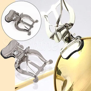 2 Pieces Trombone Lyre Sheet Music Holder Metal Marching Lyre 4.53x3.35" - Picture 1 of 6