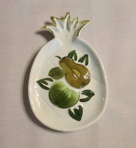 Piatto da portata vintage 1965 Los Angeles Potteries a forma di ananas #65 - Foto 1 di 7