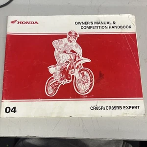OEM 2004 Honda CR85R CR85RB Owners Manual & Competition Handbook - Picture 1 of 8