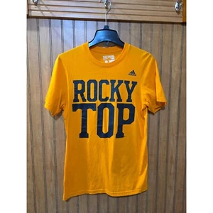 Adidas Rocky Top T-Shirt Tennessee Volunteers Go-To Tee Graphic Gold Sz S - Picture 1 of 3