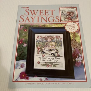 Leisure Arts Cross Stitch "Sweet Sayings" 3591  8 Designs 2003 - Picture 1 of 4