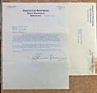 1939 NJ Congressman J. PARNELL THOMAS Autographed Signed Letter w/envelope