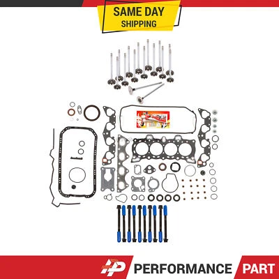 Juego completo de juntas válvulas de escape de admisión aptas para 92-95 Honda Civic D16A6 D15B1 D15B7 Foto 1 de 4