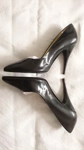 Escarpins Talons Hauts DANIELE BERDINI Italie "Vernis Noir " 1980 -- T. 39 - Picture 1 of 5