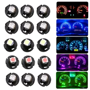 10x Universal T3 Neo Wedge Car Interior Dashboard Instrument Dash LED Light Bulb - Picture 1 of 16
