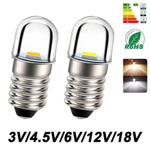 LED Torch Light Bulb 1-5Pcs P13.5S DC 3V/4.5V/6V/12V/18V/24V Replace 6000K 3000K - Picture 1 of 13