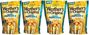 Werther's Original Sweet & Salted Caramel Popcorn, 5,29 oz - Packung mit 4 Beuteln - Bild 1 von 1