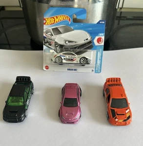Hot Wheels SUBARU bundle 1 new/3 loose in excellent condition - Picture 1 of 6