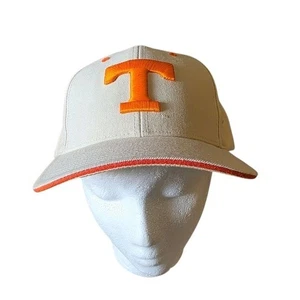 Gorra bordada Power T de la Universidad de Tennessee bronceada y naranja con licencia - Imagen 1 de 7