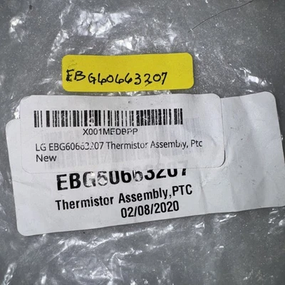 EBG6063207 EBG50673230 Genuine OEM Refrigerator Thermistor / Compressor PTC - Image 1 of 4