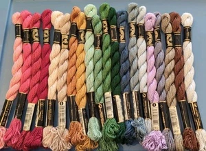 DMC Size 3 COTTON PERLE Pearl Cotton EMBROIDERY THREAD Twist Skein Lot 20 G - Picture 1 of 1