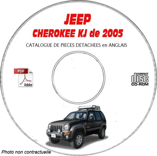 CHEROKEE KJ 05 - Catalogue Pieces CDROM JEEP Anglais Expédition - --, Support - - Photo 1/1