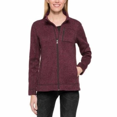 Chaqueta Andrew Marc New York Forrada de Vellón Cremallera Completa Tejida Mulberry Multi, Pequeña Foto 1 de 3