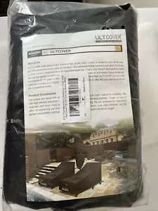 Ultcover Waterproof Patio Ottoman Table Cover Square Outdoor 34”x 34”x 32” Black - Picture 1 of 3