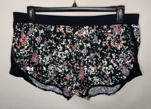 Under Armour Women Fly by 2.0 Loose Fit Shorts Black Pink XL Active Workout Gym - Picture 1 of 14
