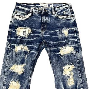 FWRD DENIM & CO. Paint Me Down Distressed Jeans Boy’s Size 20 Streetwear Style - Picture 1 of 12
