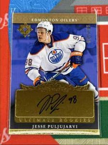 2016-17 Upper Deck Ultimate Collection Auto Jesse Puljujarvi Auto /199 Edmonton