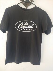 Capitol Records Record Label Company Logo unisex Men's T-Shirt Small S Hollywood