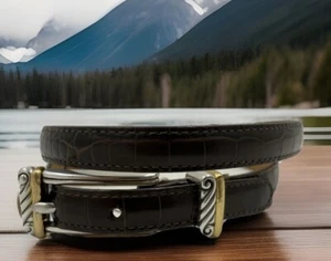 Brighton GOLD COAST Leather Belt  Size 28  NWT  B10668 - Picture 1 of 7